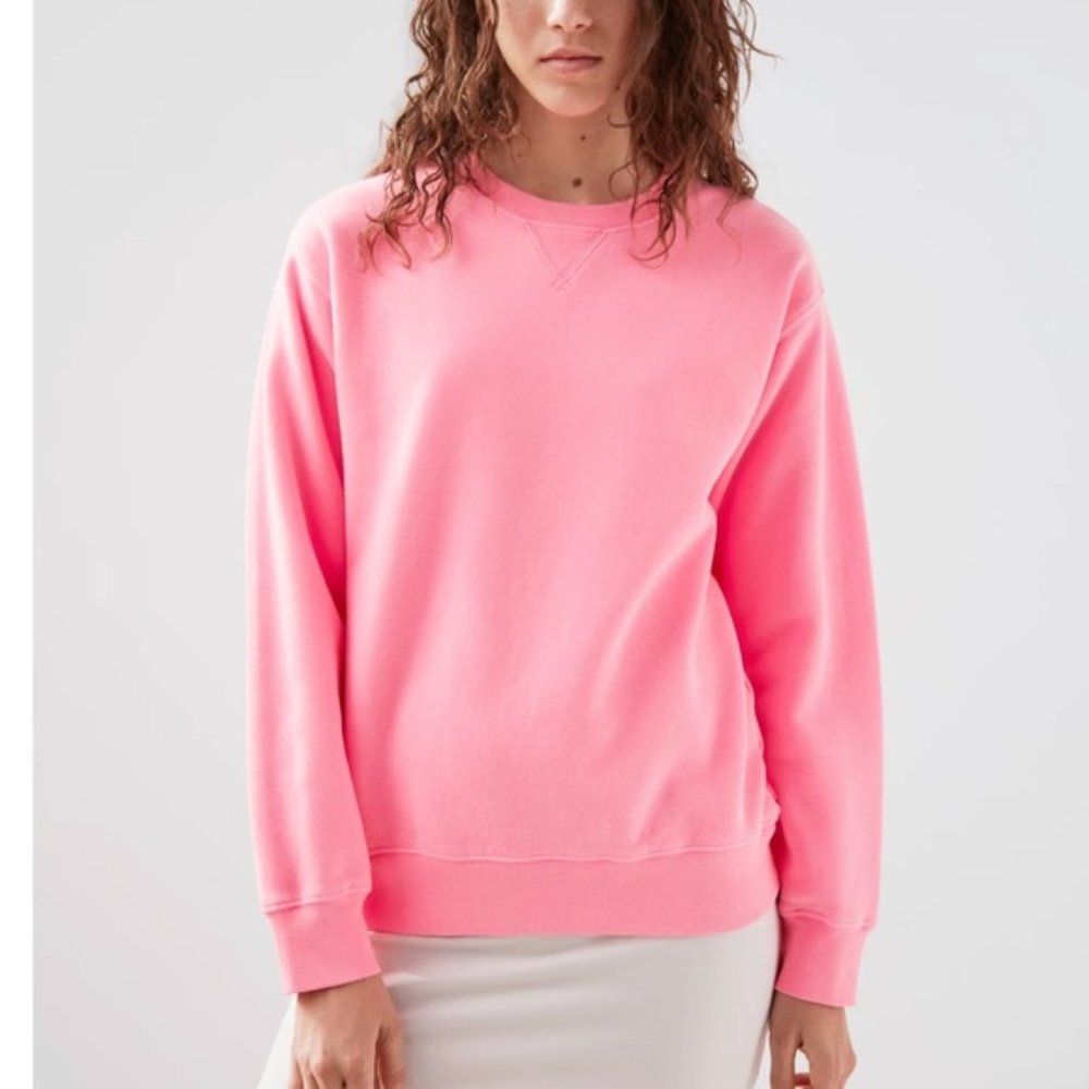 COPY - Aritzia TNA COZY AF PERFECT CREWneck SWEATSHIRT pink size xxs